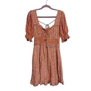 Impeccable Pig Ladies Short Sleeve Midi Romantic Dress- size L
